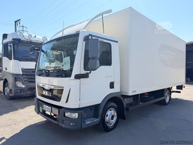 Laatikkoauto MAN TGL 8.180BL/Koffer+LBW+AHK/Klima/3-Sitzer/Euro6/