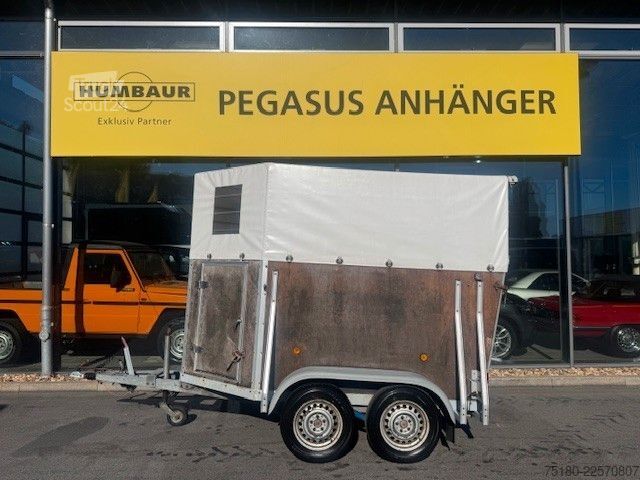 Atrelado de transporte de cavalos Alf ALF 2 Pferdeanhänger Viehanhänger Holz/Plane 2t.