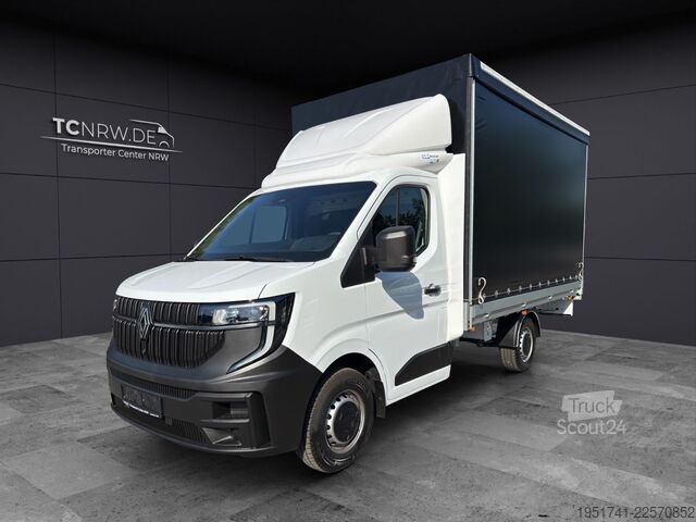 Transporter mit Pritsche & Plane RENAULT Master Schiebeplane Links Voll Alu AHK Tachograf