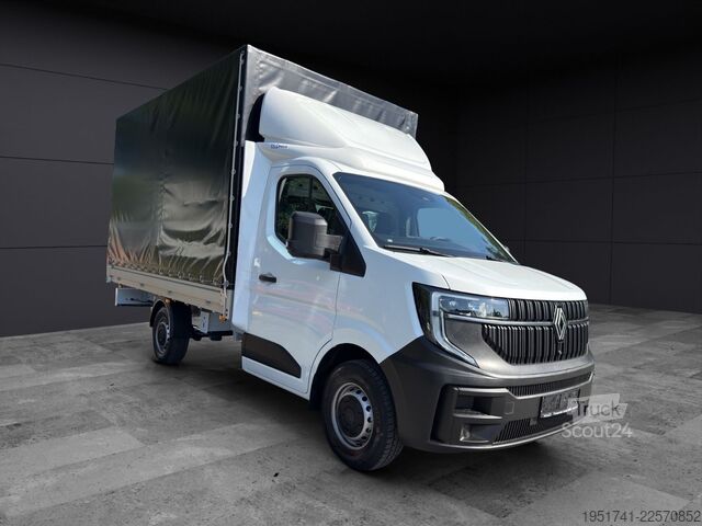 Transporter mit Pritsche & Plane RENAULT Master Schiebeplane Links Voll Alu AHK Tachograf