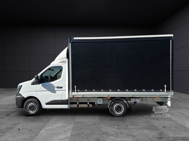 Transporter mit Pritsche & Plane RENAULT Master Schiebeplane Links Voll Alu AHK Tachograf