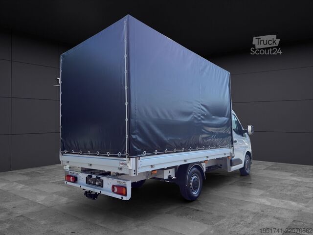 Transporter mit Pritsche & Plane RENAULT Master Schiebeplane Links Voll Alu AHK Tachograf