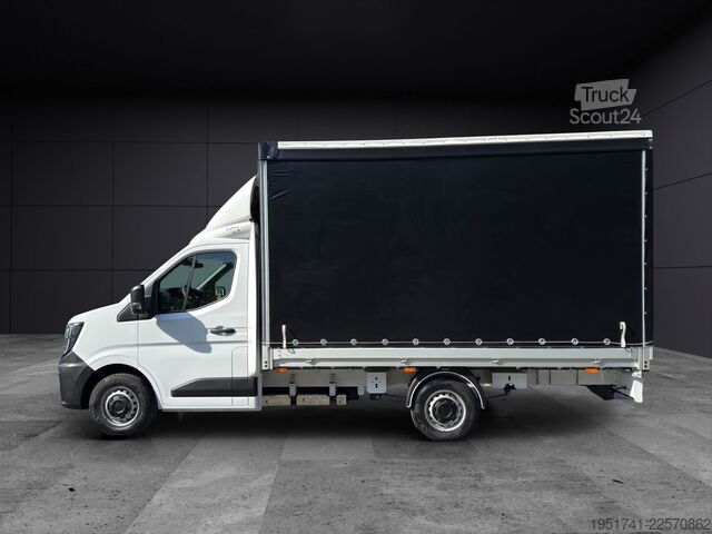 Transporter mit Pritsche & Plane RENAULT Master Schiebeplane Links Voll Alu AHK Tachograf