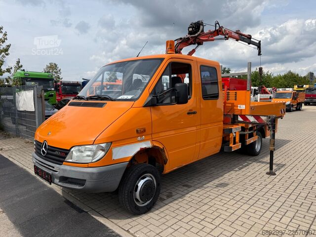 Truck-mounted crane van MERCEDES-BENZ Sprinter 413 CDI 4X4 ALLRAD DoKa+Kran Atlas 35.1