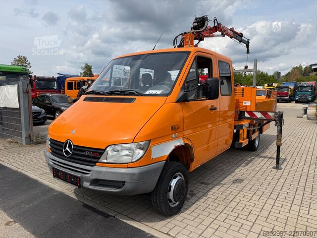 Truck-mounted crane van MERCEDES-BENZ Sprinter 413 CDI 4X4 ALLRAD DoKa+Kran Atlas 35.1