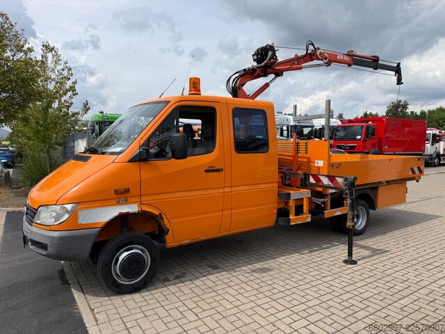 Truck-mounted crane van MERCEDES-BENZ Sprinter 413 CDI 4X4 ALLRAD DoKa+Kran Atlas 35.1