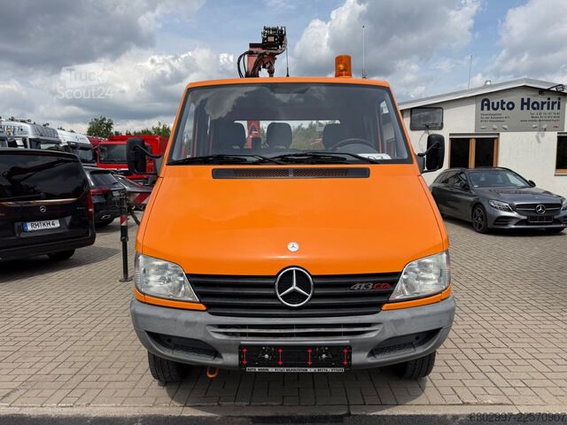 Truck-mounted crane van MERCEDES-BENZ Sprinter 413 CDI 4X4 ALLRAD DoKa+Kran Atlas 35.1