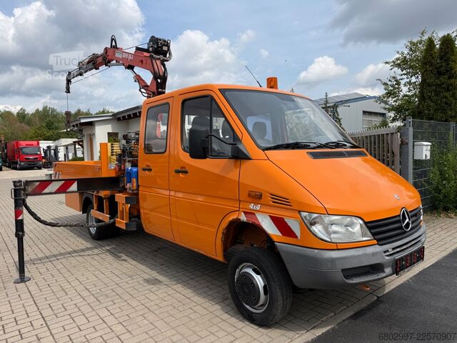Truck-mounted crane van MERCEDES-BENZ Sprinter 413 CDI 4X4 ALLRAD DoKa+Kran Atlas 35.1