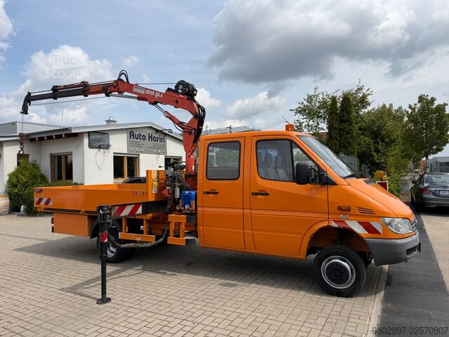 Truck-mounted crane van MERCEDES-BENZ Sprinter 413 CDI 4X4 ALLRAD DoKa+Kran Atlas 35.1