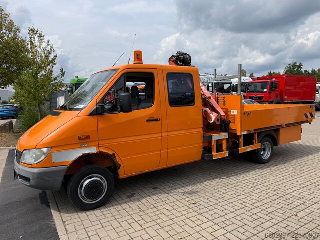 Truck-mounted crane van MERCEDES-BENZ Sprinter 413 CDI 4X4 ALLRAD DoKa+Kran Atlas 35.1