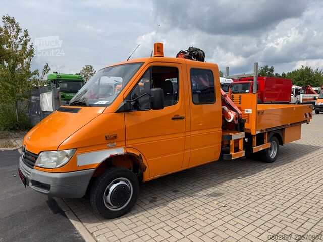 Truck-mounted crane van MERCEDES-BENZ Sprinter 413 CDI 4X4 ALLRAD DoKa+Kran Atlas 35.1