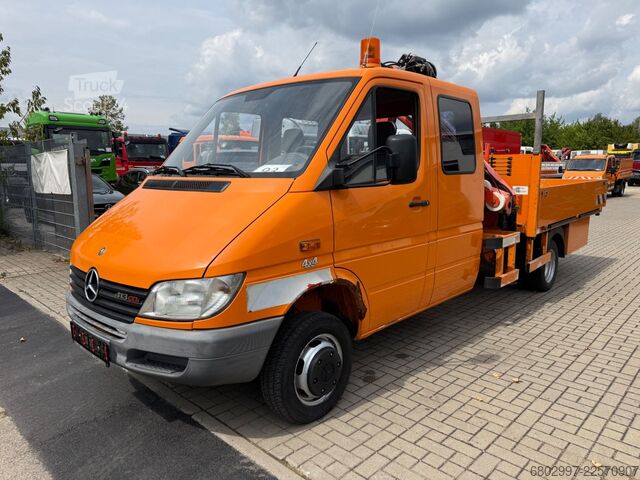 Truck-mounted crane van MERCEDES-BENZ Sprinter 413 CDI 4X4 ALLRAD DoKa+Kran Atlas 35.1