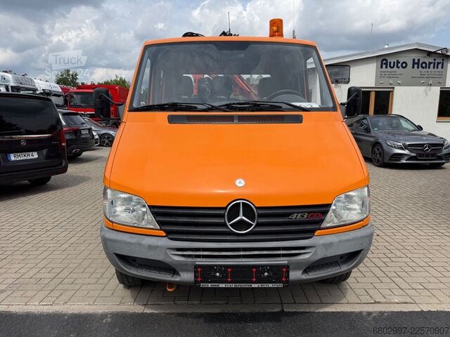 Truck-mounted crane van MERCEDES-BENZ Sprinter 413 CDI 4X4 ALLRAD DoKa+Kran Atlas 35.1