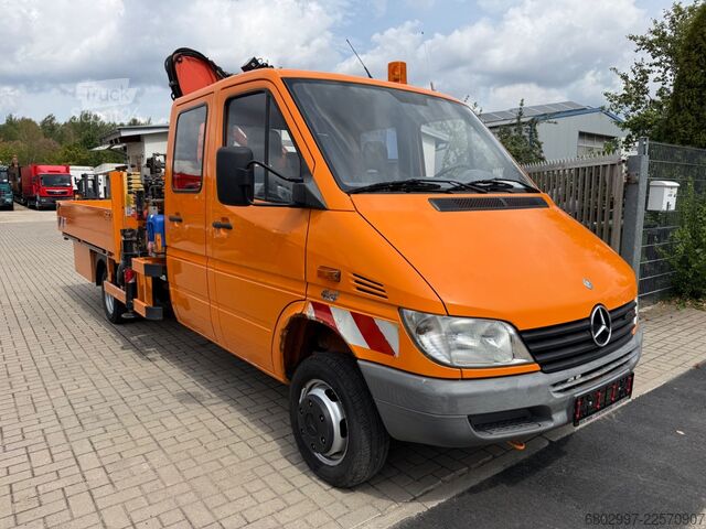 Truck-mounted crane van MERCEDES-BENZ Sprinter 413 CDI 4X4 ALLRAD DoKa+Kran Atlas 35.1