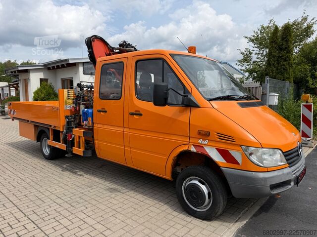 Truck-mounted crane van MERCEDES-BENZ Sprinter 413 CDI 4X4 ALLRAD DoKa+Kran Atlas 35.1
