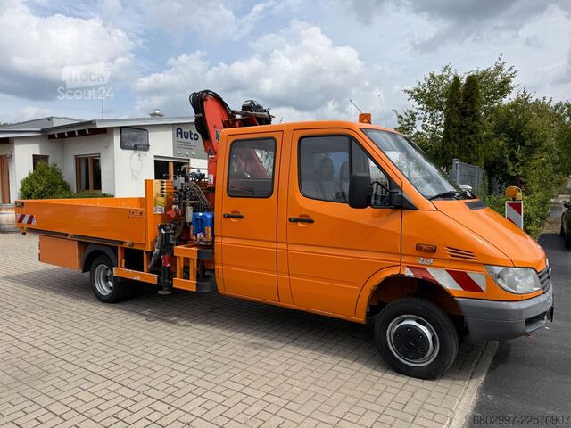 Truck-mounted crane van MERCEDES-BENZ Sprinter 413 CDI 4X4 ALLRAD DoKa+Kran Atlas 35.1