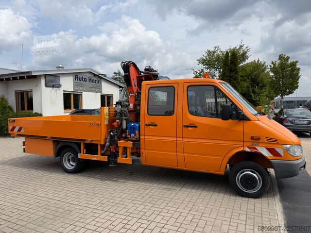 Truck-mounted crane van MERCEDES-BENZ Sprinter 413 CDI 4X4 ALLRAD DoKa+Kran Atlas 35.1