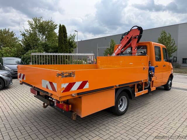 Truck-mounted crane van MERCEDES-BENZ Sprinter 413 CDI 4X4 ALLRAD DoKa+Kran Atlas 35.1