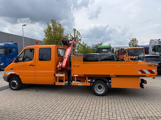 Truck-mounted crane van MERCEDES-BENZ Sprinter 413 CDI 4X4 ALLRAD DoKa+Kran Atlas 35.1
