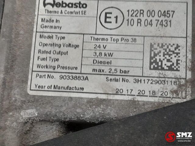 Topení Daf Occ standverwarming Thermo Top Pro 38 DAF