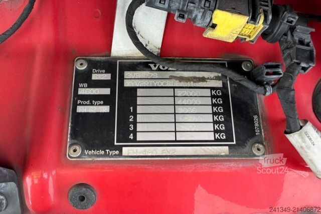 Châssis de camion VOLVO FH-460 6x2