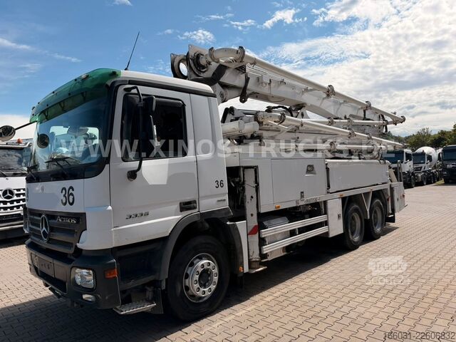 Beton pompası kamyonu MERCEDES-BENZ Actros 3336 6X4 Putzmeister BSF 36M/4  14.H