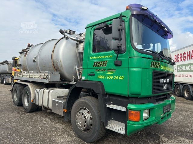 Autocisternă de vidanjare MAN 33.332 DFK 6X4 STEEL STEEL 6 ZYLINDER