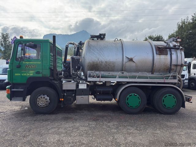 Autocisternă de vidanjare MAN 33.332 DFK 6X4 STEEL STEEL 6 ZYLINDER