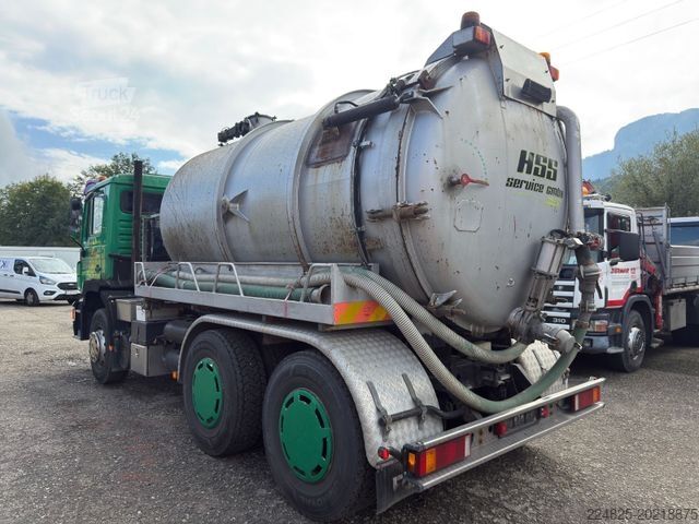 Autocisternă de vidanjare MAN 33.332 DFK 6X4 STEEL STEEL 6 ZYLINDER