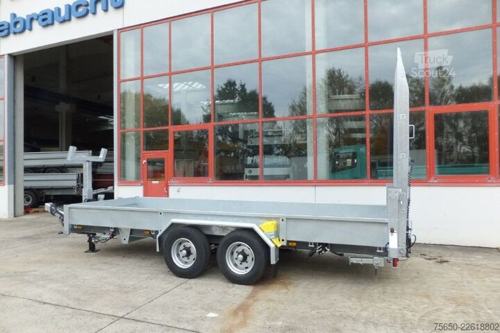 Dieplader oplegger Möslein TT 11-E6x2  Tieflader für Fräsen breiten Rampen, Neu