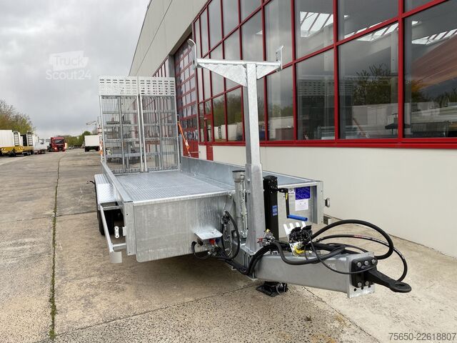 Zema kravnes piekabe Möslein TT 11-E6x2 hydr. Rampen  Tieflader für Fräsen breiten hydraulischen Rampen, Neu