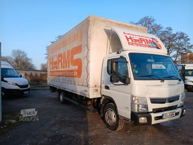 Platós teherautó ponyvával MITSUBISHI Fuso Canter/ LBW
