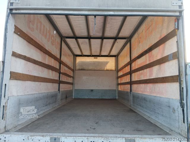 Platós teherautó ponyvával MITSUBISHI Fuso Canter/ LBW