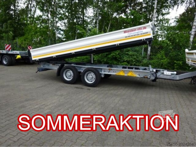 Damperli treyler Möslein TTD 11 Weiß  neuer Tandem 3- Seitenkipper Tieflader-- Neufahrzeug --