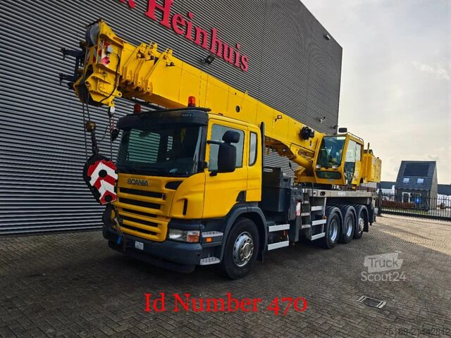 Camion-grue Scania P400 8x4 Tridem Grove TMC 540 Jip!