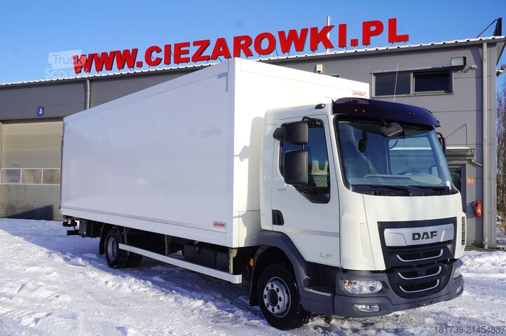 Container DAF LF 12.210 18-pallet container with tail