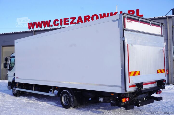 Container DAF LF 12.210 18-pallet container with tail