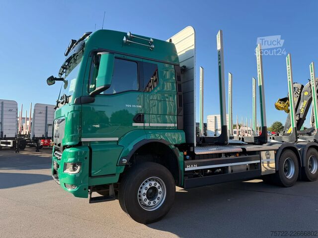 Transporteur de bois MAN TGS 33.510 6x4 BL Kurzholz 3 Monate in Gebrauch...