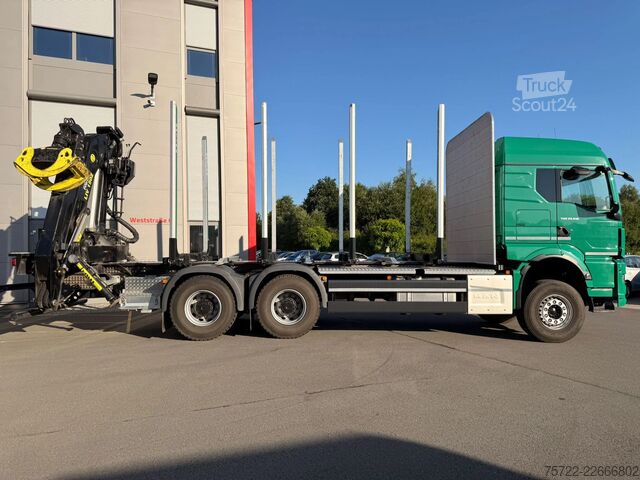 Transporteur de bois MAN TGS 33.510 6x4 BL Kurzholz 3 Monate in Gebrauch...