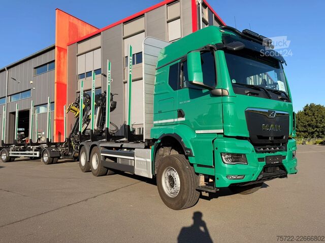 Transporteur de bois MAN TGS 33.510 6x4 BL Kurzholz 3 Monate in Gebrauch...