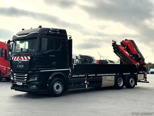 Camion-grue MAN TGX 26.540 6x2-4 LL Containerpritsche Fassi 545