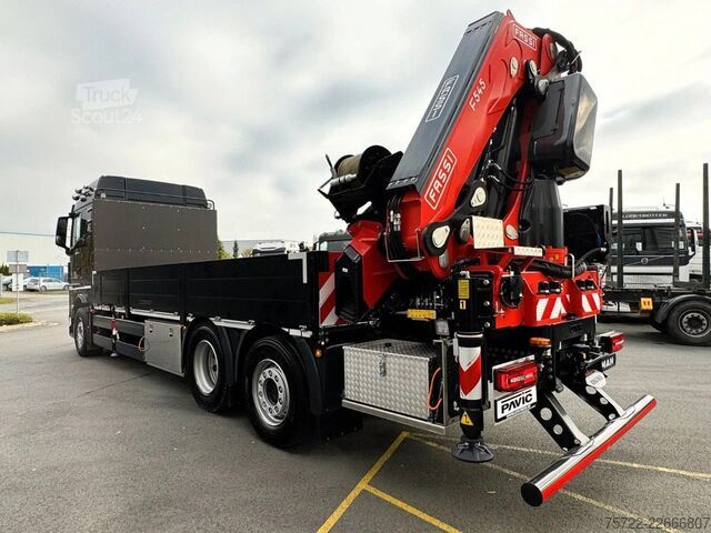 Camion-grue MAN TGX 26.540 6x2-4 LL Containerpritsche Fassi 545