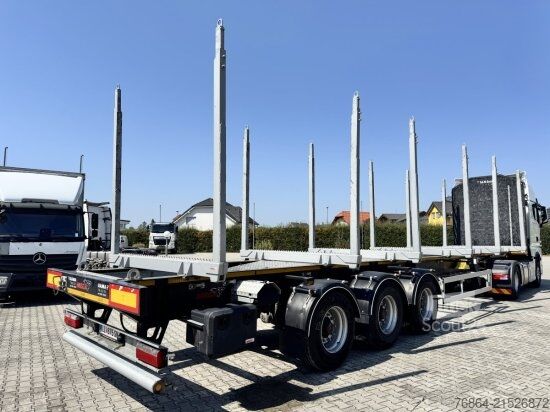 Лесовозный полуприцеп MEGA TIMBER LONG HOLZAUFLIEGER 6 RUNGENPAARE