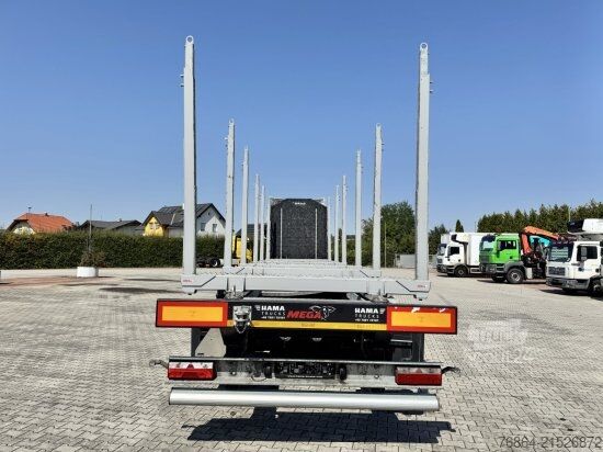 Лесовозный полуприцеп MEGA TIMBER LONG HOLZAUFLIEGER 6 RUNGENPAARE