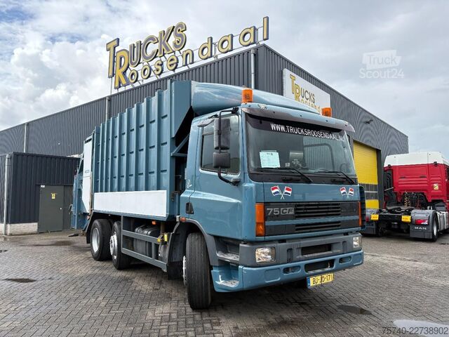 Машина для збору сміття DAF CF 75.250 + manual + 6x2 + 6cub system + euro 2