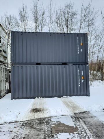 Jūras konteiners 20 Fuß Seecontainer / One Way / 6 Meter Lagercontainer / Anthrazit