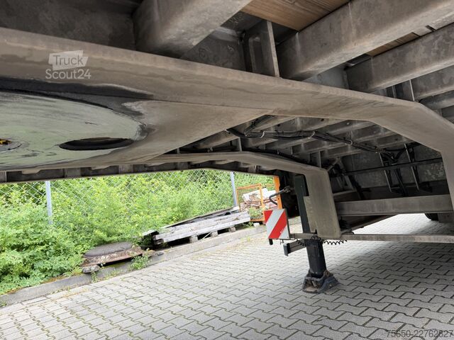 Zema profila puspiekabe Humbaur HTS30  3 Achs Satteltieflader, neuwertig