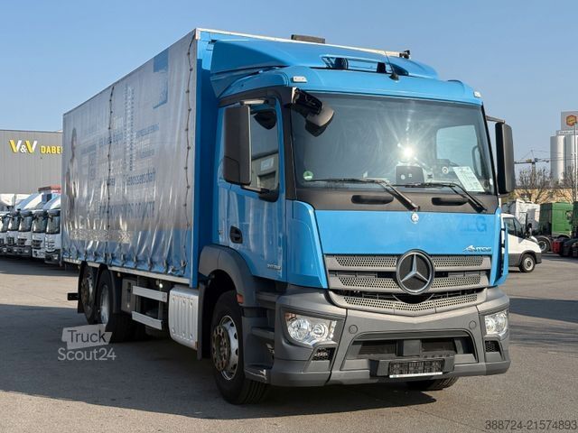 Camion plateau avec bâche MERCEDES-BENZ Antos2536*E6c*Schwenkwand*Lenk+Lift*Klima*TÜV*