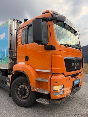 Çöp kamyonu MAN TGS 26.480 6X2 EEV MÜLLWAGEN BLATT LUFT LIFT GEL
