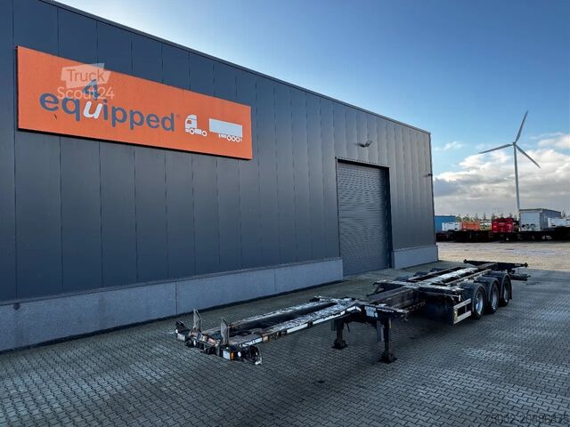 Containervervoer D-TEC FLEXITRAILER, 45FT HC MULTI, BPW, liftaxle, NL